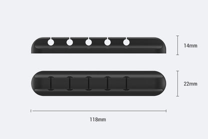 Silicone USB Cable Winder Desktop Cable Organizer Management Multipurpose Clips Cables Protector For Wired Headphones - 图片 8