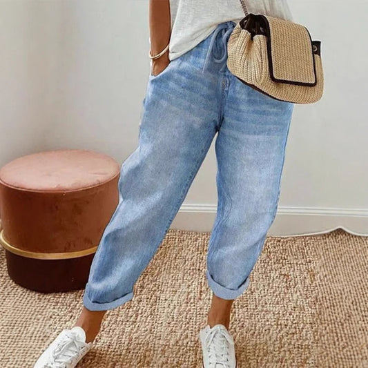 Women's Floral Print Fashion Graffiti Loose Pockets Casual Pants 93785be7 3de2 4fac bd14 84aee4fedef0