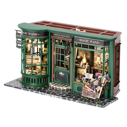Children's Toy Magic Street House Decoration Birthday Gift Creative Handmade DIY Wooden Assembly Model 937d2c46 4d78 4057 902