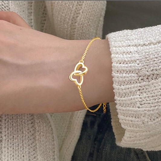 Women's Fashion Alloy Heart Shaped Bracelet 937da1b7 7821 41c8 8440 5c069ff555ad