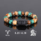 Twelve Constellation Elastic Bracelet Men Tigereye Couple Beaded 938336db 3586 43c7 a1fb 97726ecea1bf