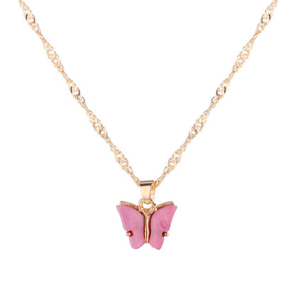 Fashionable colorful acrylic Butterfly Pendant 938756511923