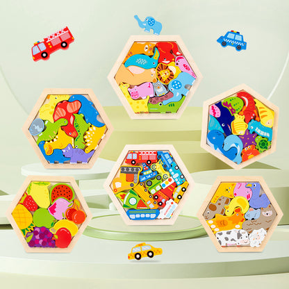 Children's Animal Fruit Creative Three-dimensional Puzzle Puzzle Educational Toys 938c522e fc25 458f 90b0 470903233287