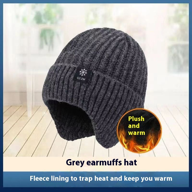 Middle-aged And Elderly People's Hats Men's Winter Warm Wool Hat Ear Protection 9396529d f76e 4244 8c4b 1fd08d1fee73 trans