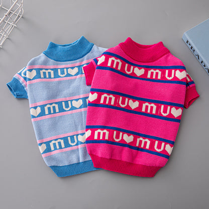Tide Brand Pet Sweater Thickened Double Layer Fashion Dog Clothing 9397467e bf52 4aa1 9a82 612474b3c537