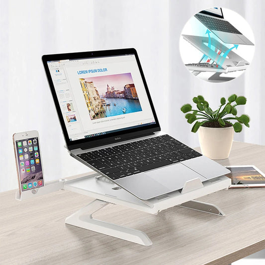 New Laptop Stand Multifunctional Folding Lift Portable Laptop Stand Monitor Increase Rack Aluminum Alloy Base - 图片 1