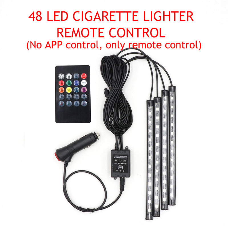 Automotive atmosphere One to four lights Remote 4x9 LED atmosphere lamp Indoor foot lamp 9400787618383