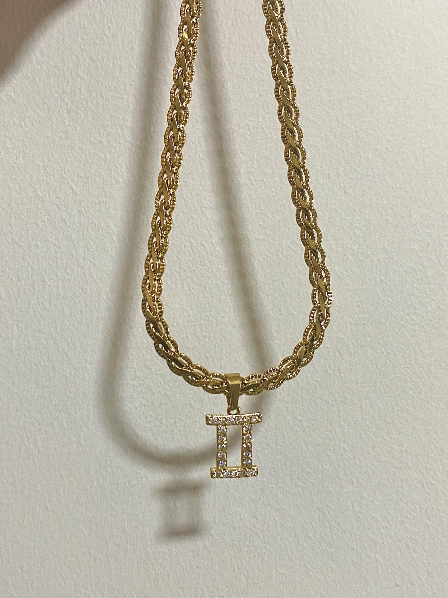 Vintage 18k Gold Plated Diamond Constellation Clavicle Necklace 940111e8 2e2f 40fd b750 e543423c8723