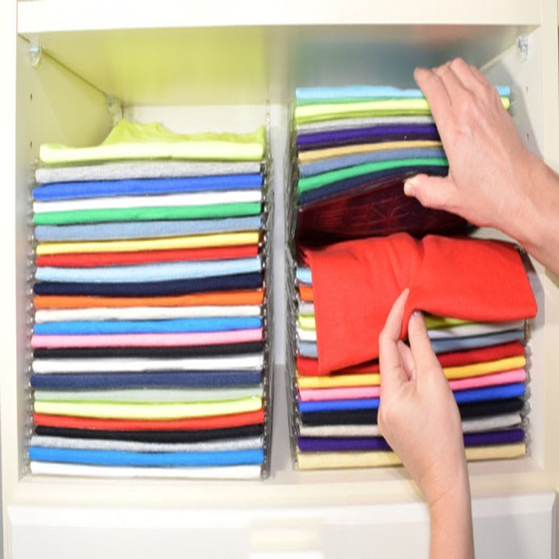 10 Layer Clothes Storage Board Fold Clothing Organizer Shirts Folder Backpack T-shirt Document Closet Drawer Divider Organizer - HD Wireless Product #5