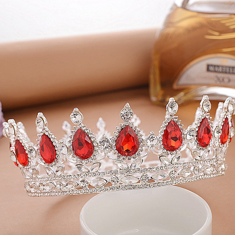 Full Crown Bridal Tiara Crown Wedding Diadem Bridal Round Crown 9408ccd3 0032 450e b94a c4ff9b31b63a
