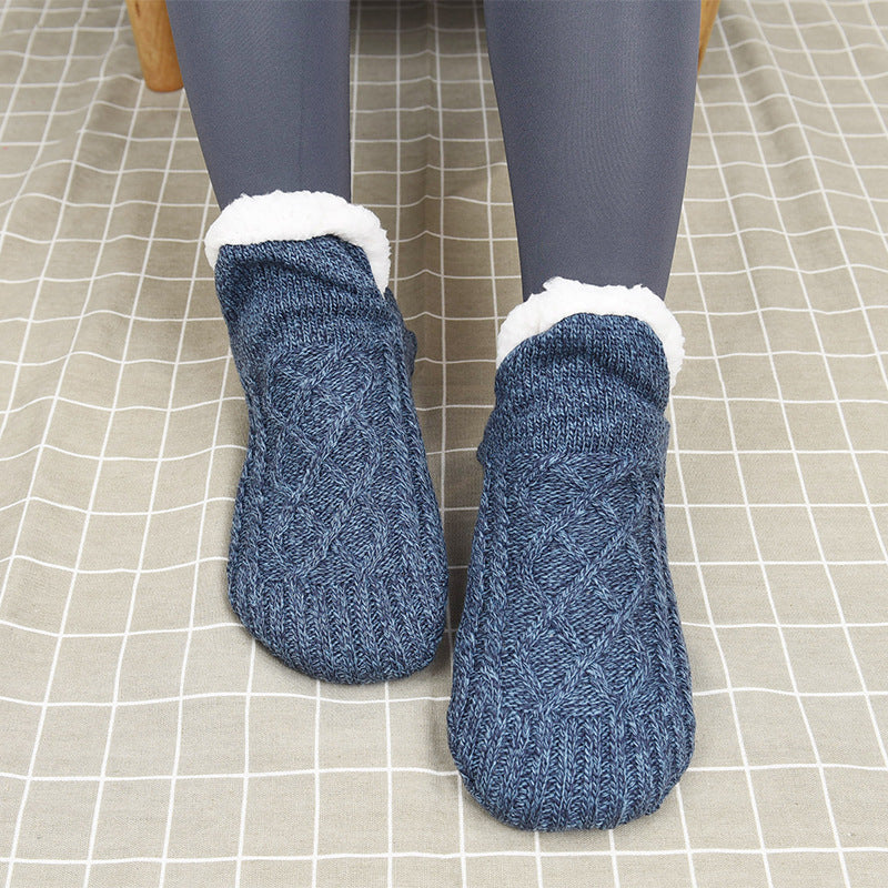 In Winter Add Fleece And Thicken Warm Slippers And Socks 9408d69a 49d3 420f b524 66dfac7bfaf4