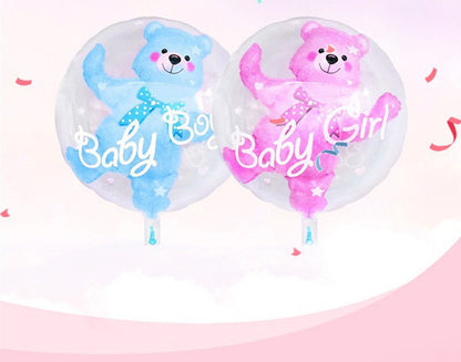 24-inch Transparent Bounce Ball Birthday Party Layout Supplies Balloon - HD Wireless Product #3