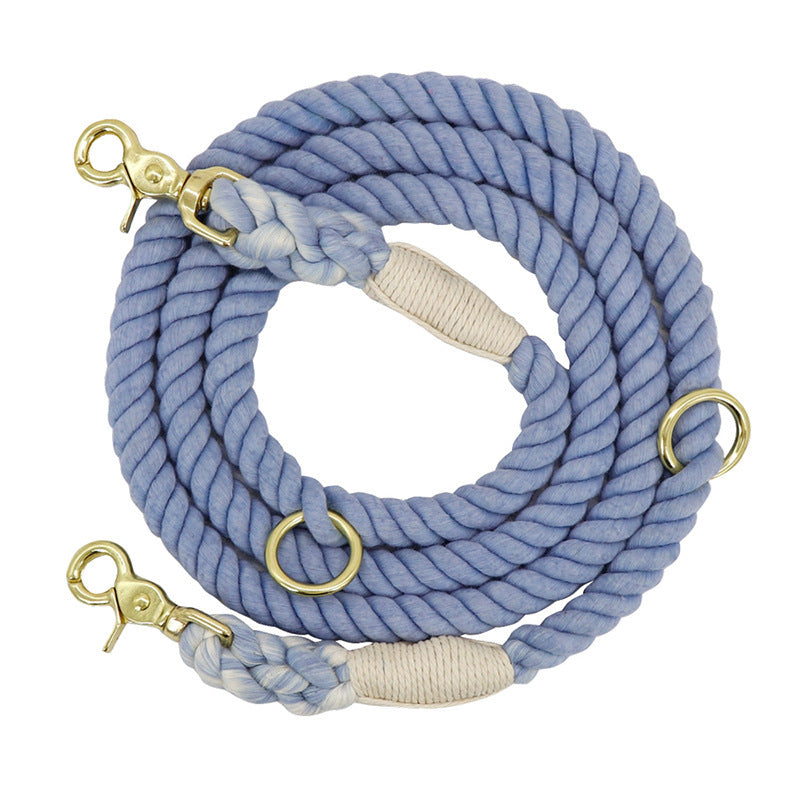 Multi-color cotton pet long leash dog leash 942654061031