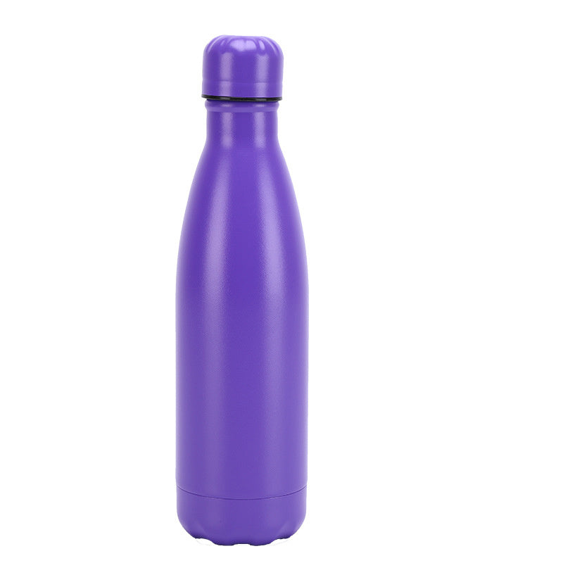 Insulated Stainless Steel Water Bottle Mug Rubber Painted Surface Vacuum Flask Coffee Cup Bottle 943304857955