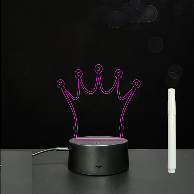 3D Acrylic Board Handwriting Message Board LED Light - HD Wireless Product #34
