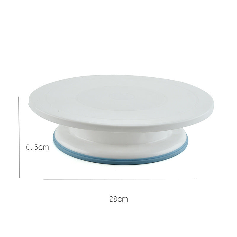 Plastic round cake turntable cream rotating flower table 948071293920