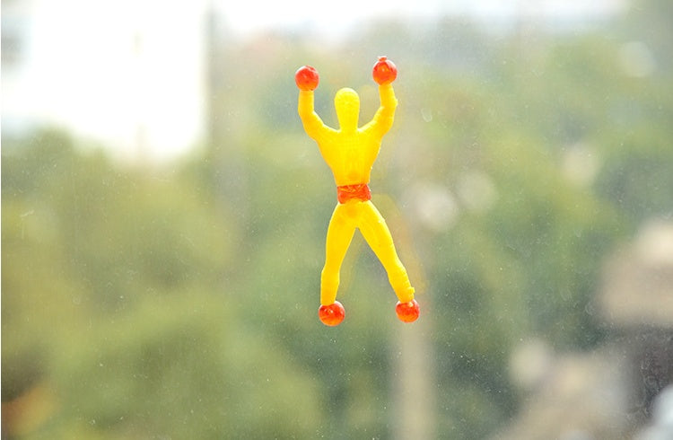 Small Sticky Man Climb On The Wall Children Toys Stick Man Bendy Toy Wall Climbing Man 9482871376742