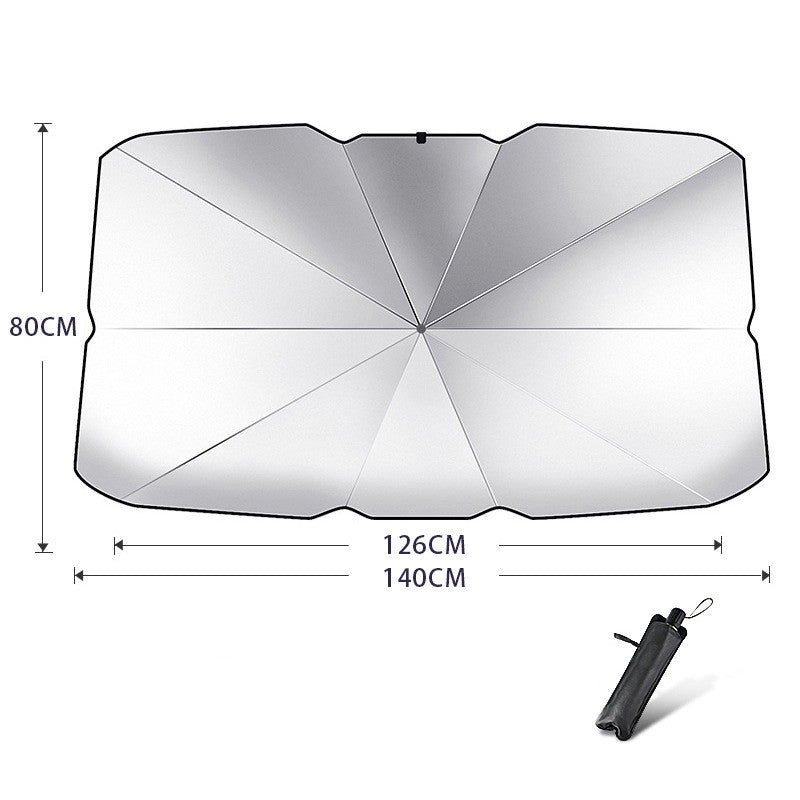 Foldable Car Windshield Sun Shade Umbrella UV Protection Heat Insulation Parasol Auto Front Window Cover Interior Protector S