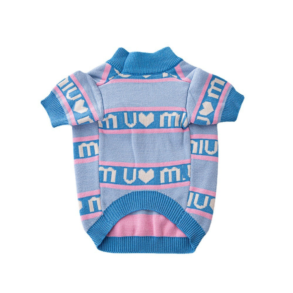 Tide Brand Pet Sweater Thickened Double Layer Fashion Dog Clothing 94c8524e 43f1 4a70 ad4c 41128668868c