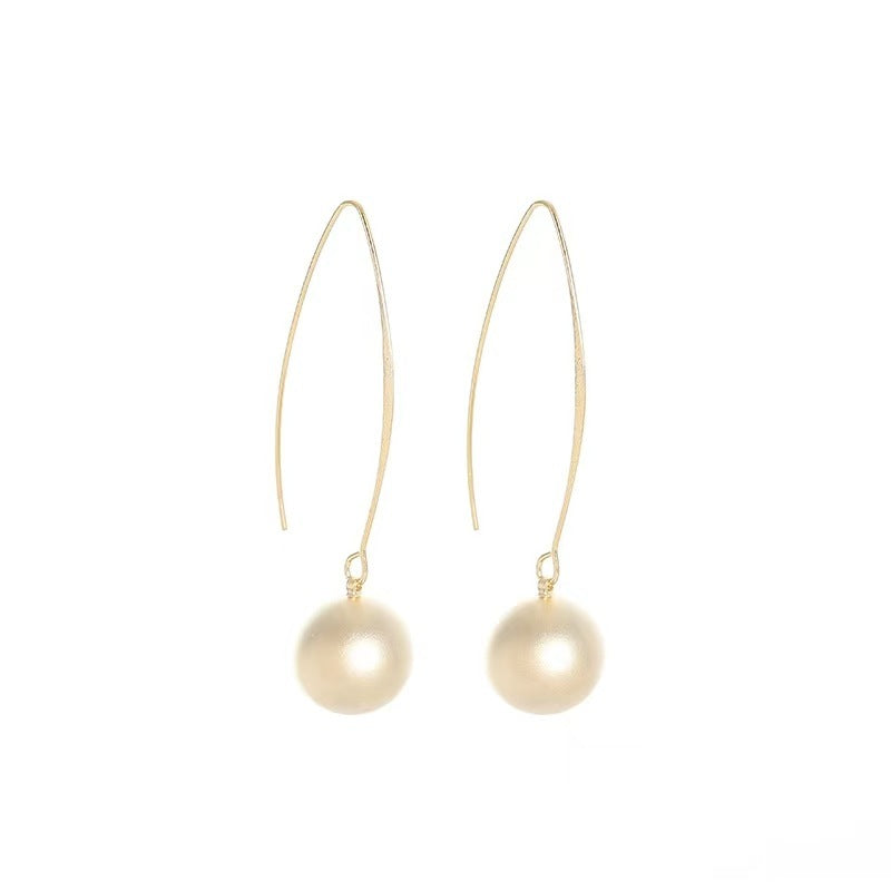 All-match Matte Metal Special-interest Earrings Tide 94ccc20d 3329 49e1 b2b2 f42268d20bf6