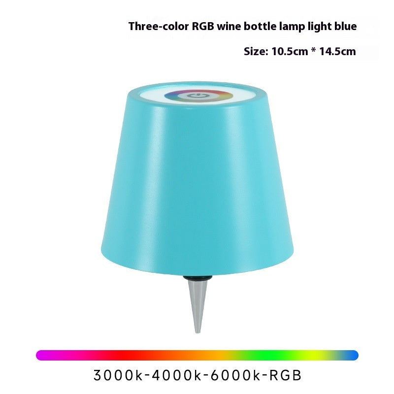 Plug-in Wine Bottle Lights Metal Wine Bottle Table Lamp Rechargeable 94d30f54 1e4a 44ca 9e92 549921a7641a trans