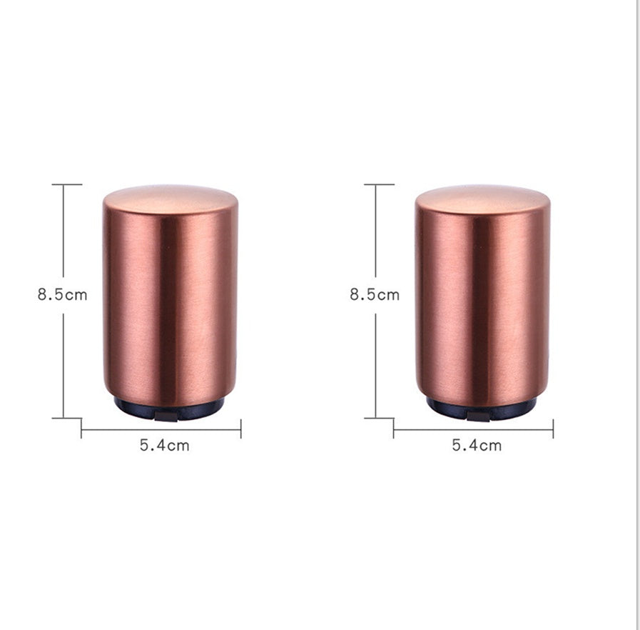Portable Magnetic Automatic Beer Bottle Opener Bar Accessories Decor Stainless Steel Wine Can Openers with Brushed Metal 94f6