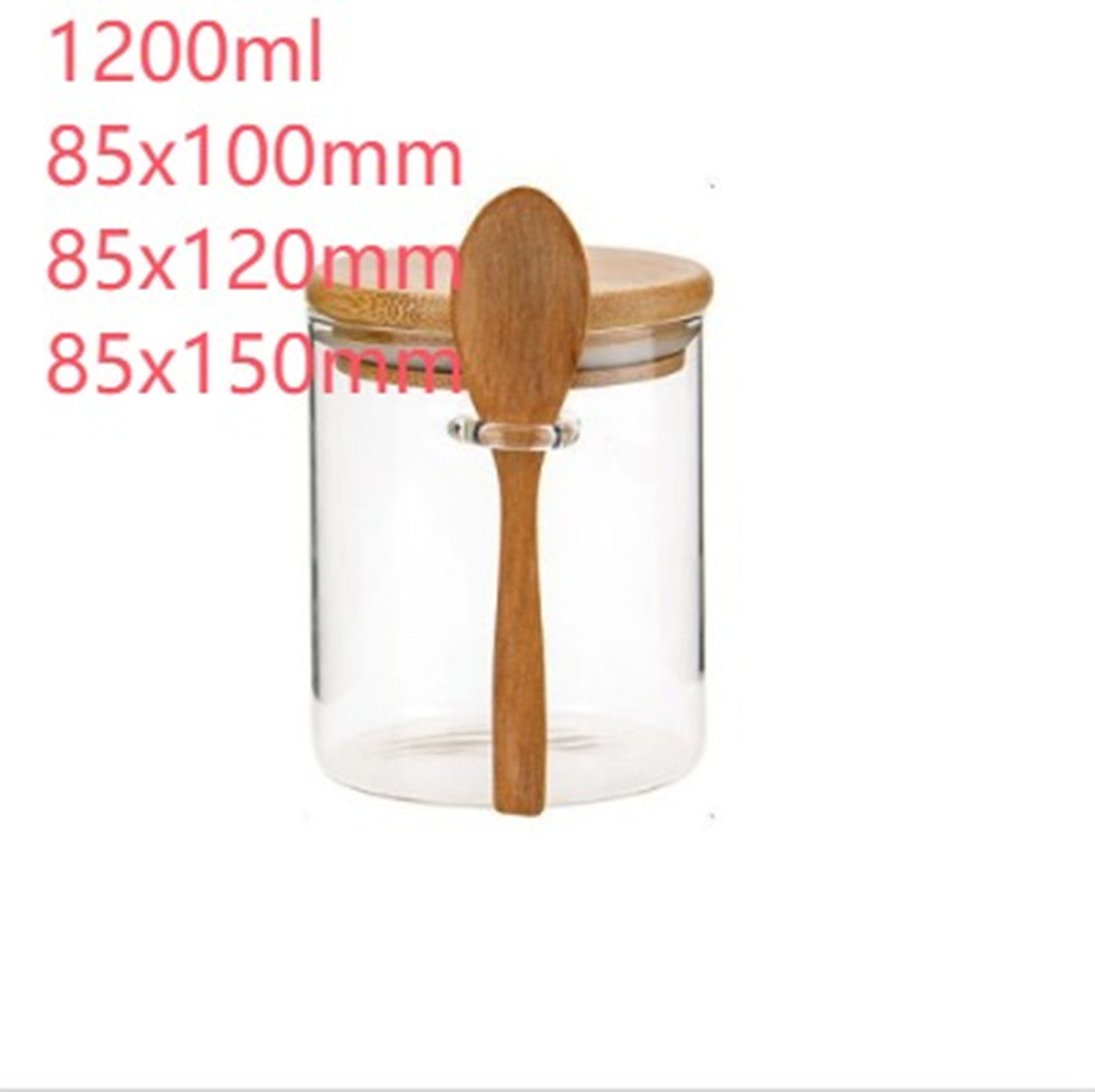 Round Jar With Small Spoon Kitchen Grain Storage Jar 95153770 cfa8 4398 9d18 b642b4fd0f5f