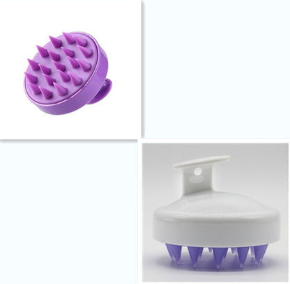 Silicone Shampoo Brush Massage Scalp Hair Brush 9517410971473