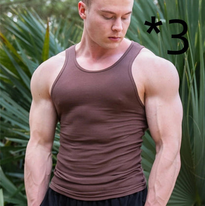 Men's Summer Knitted Ice Silk Rib Fitness Sports Casual Slim Vest 95202d5b 6ecb 4b79 b349 1ea192afcbbb