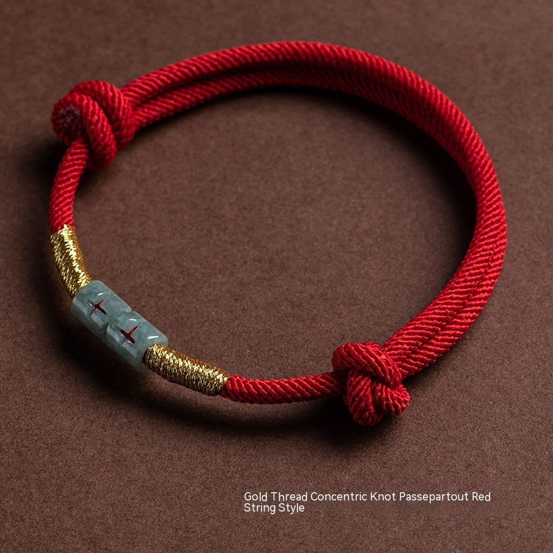 Handmade Truelove Knot This Animal Year Red Rope Bracelet 9523ab12 0a21 438e 9fa0 ebe4ad5d1b1e trans