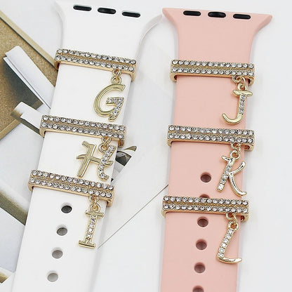Suitable For Smart Watch Silicone Strap 38mm42mm Letter Decoration Ring 9523e047 7408 4a16 938d c19f9f193190