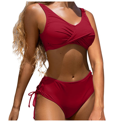 High Waist Swimsuit Split Two-piece Suit 952e4408 52bf 47d5 9346 55d52759aefa