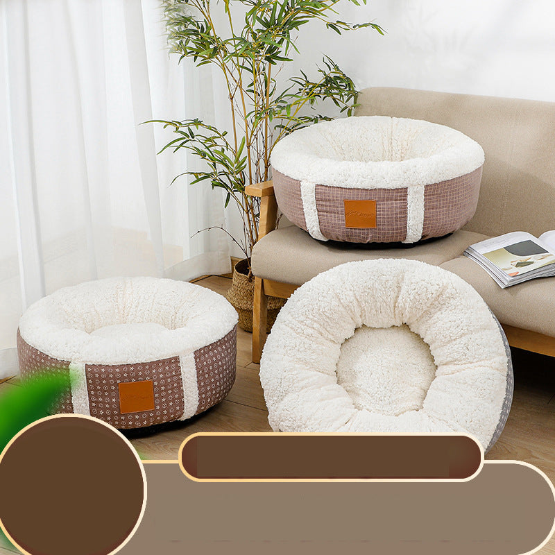 Winter Super Soft Warm Pet Bed Lamb Wool Kennel 95392200886