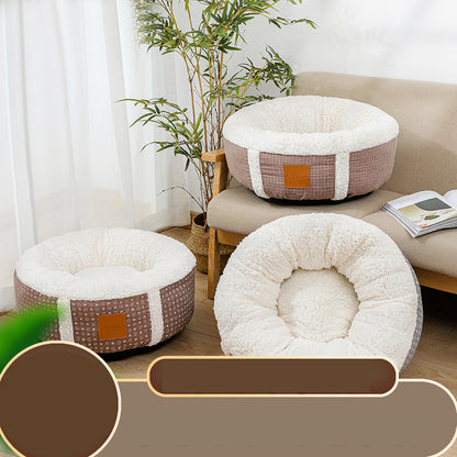 Winter Super Soft Warm Pet Bed Lamb Wool Kennel 95392200886