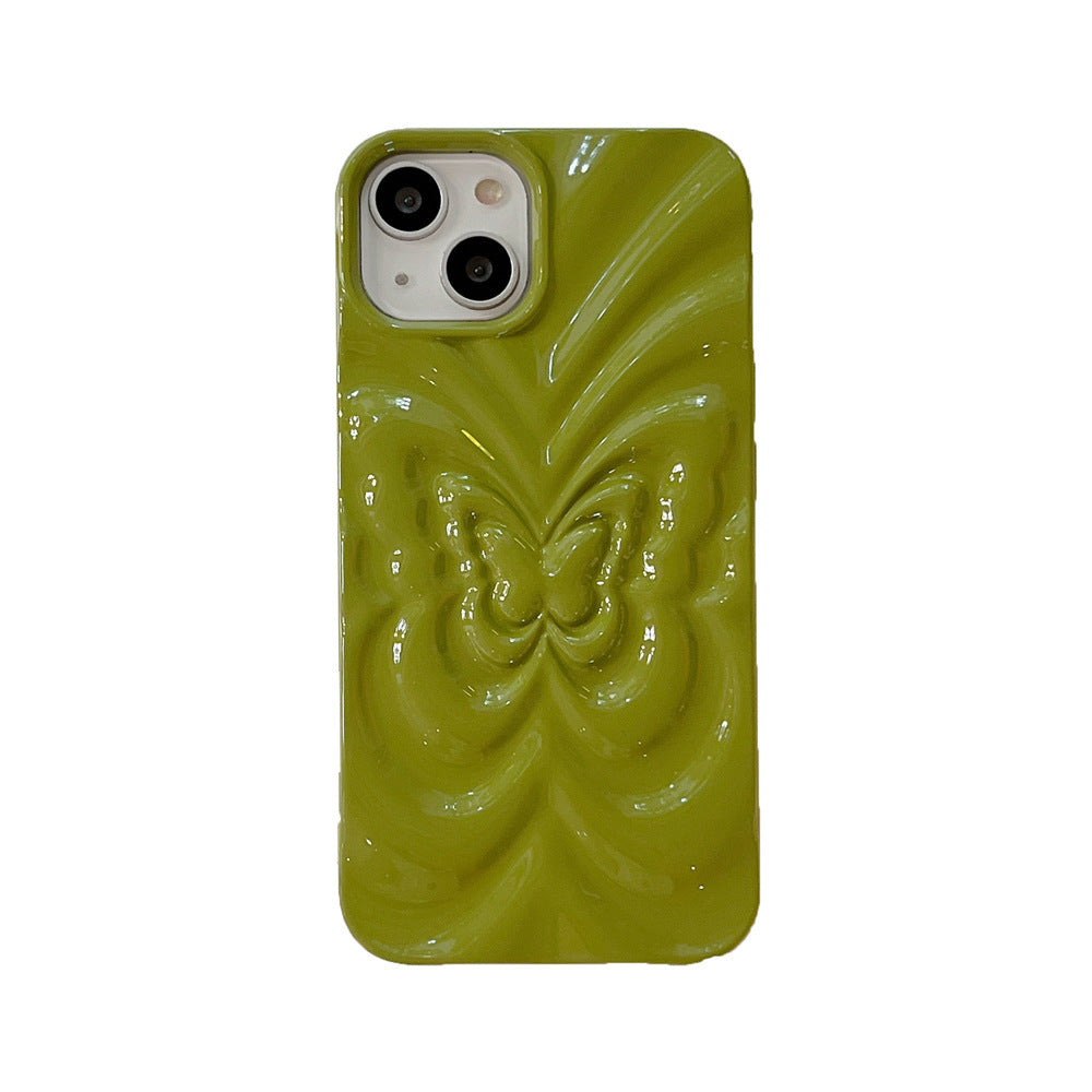 Solid Color Pleated Butterfly Suitable For 14promax Phone Case 954922d1 3fc3 4af2 8dde 8f41f7b4ab68