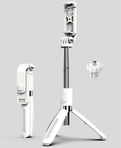Compatible with Apple, Tripod Selfie Stick Mobile Universal Live Triangle Bracket One Bluetooth Selfie Artifact - 图片 14