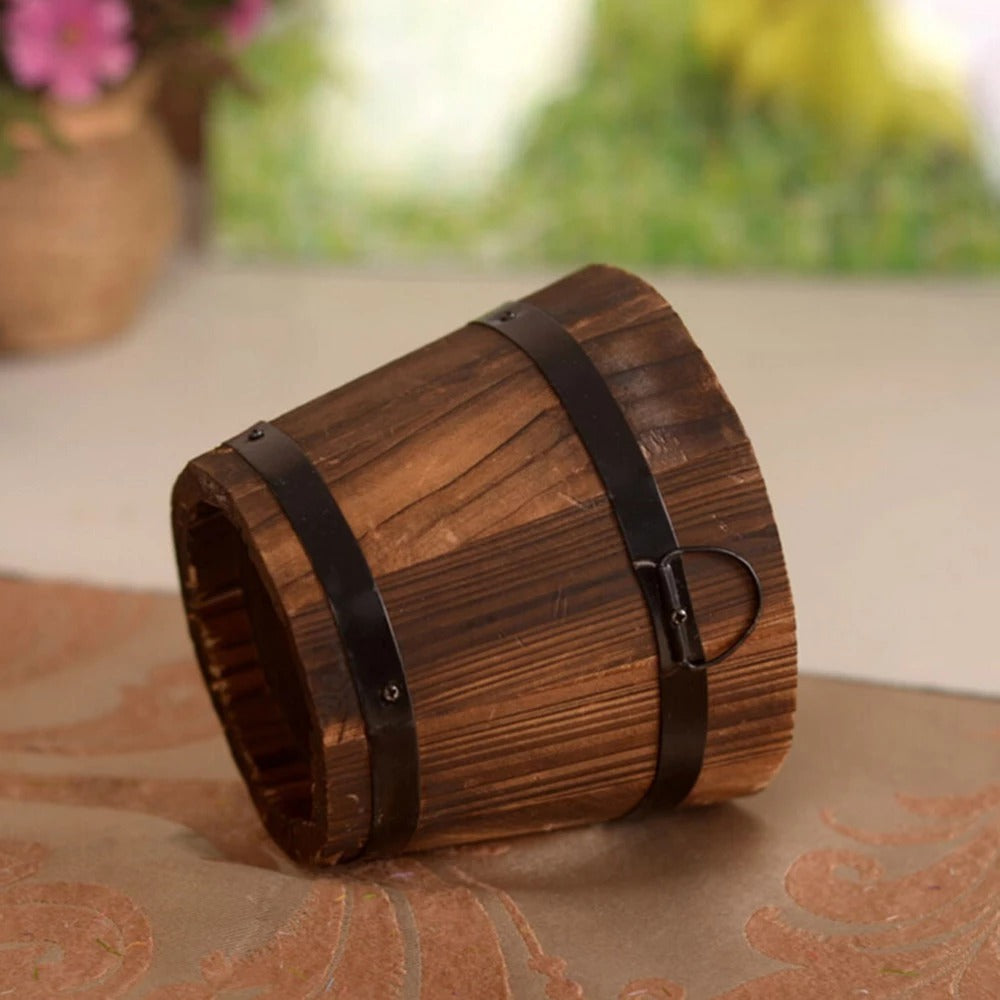 Vintage Whiskey Barrel Planter 956241376413