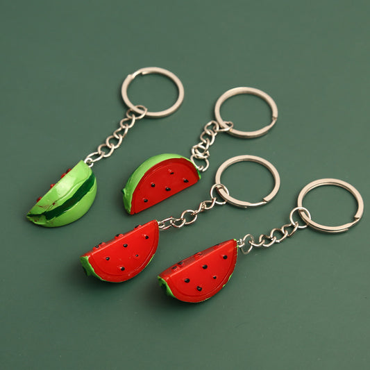 Simulation Three-dimensional Watermelon Piece Keychain Pendant 95656d31 ba35 4863 96cb c0a9f0b15c7d