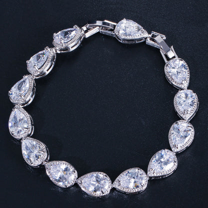 Fashion Drop-shaped Zircon Bracelet For Women 9566211868 1073866422