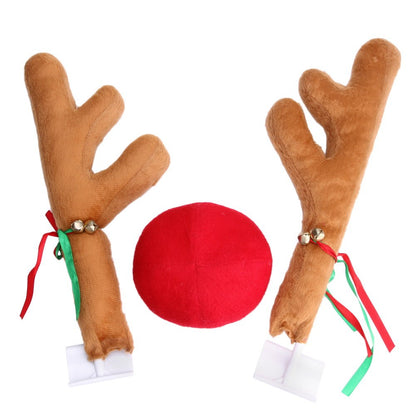 Car decoration christmas antlers 958364261442