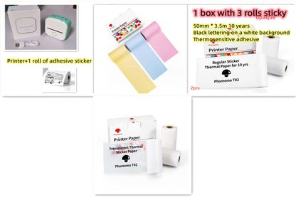 Portable Mini Thermal Label Printer Home Photo Printer Student Wrong Question Printer Bluetooth-compatible Mini Label Printer Price Tag - 图片 75