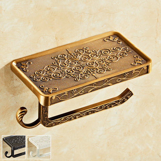 Antique Carved Alumimum Toilet Tissue Holder Punch-free 95a32bb3 e358 459b add7 770e9738b8b9