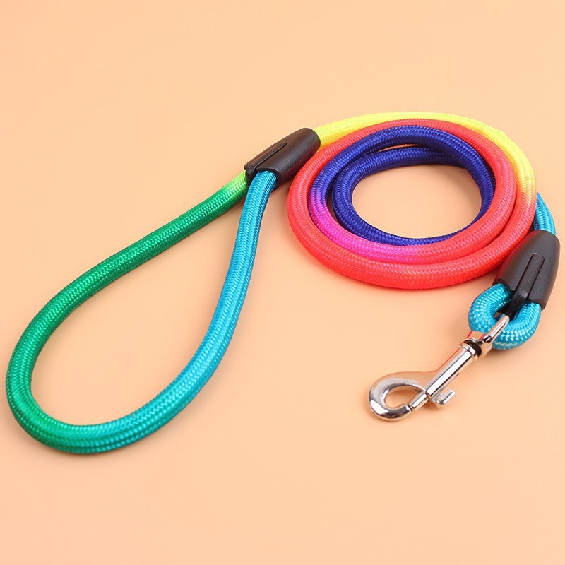 Colorful Nylon Round Hand Holding Dog Rope Pets Supplies 95aee50c 342e 4a10 a403 5b32a016a142