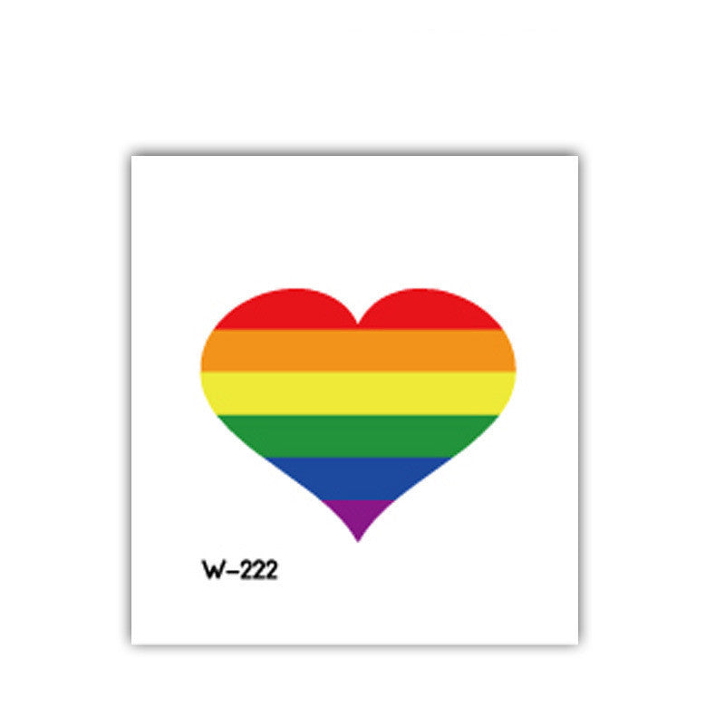 Face Stick Rainbow Geometric Flower Arm Tattoo Sticker 95bbefef 8fe1 455a bd92 6452e2a29d21