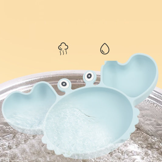 Silicone Split Cutlery Crab Plate For Infants 95c792ee ca43 4de1 ae6c e3c817858cdf