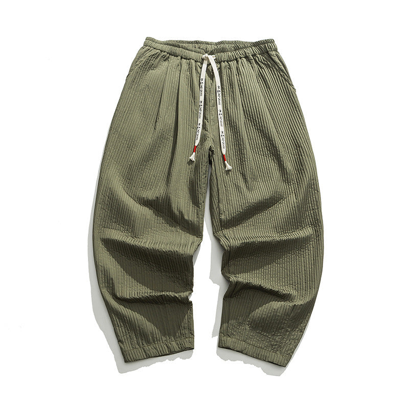 Men's Casual Pants Loose Solid Color Overalls Straight-leg Trousers 95c8d3cd bcfb 4db5 b1dc aa461563033b