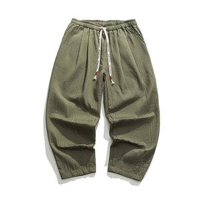 Men's Casual Pants Loose Solid Color Overalls Straight-leg Trousers 95c8d3cd bcfb 4db5 b1dc aa461563033b