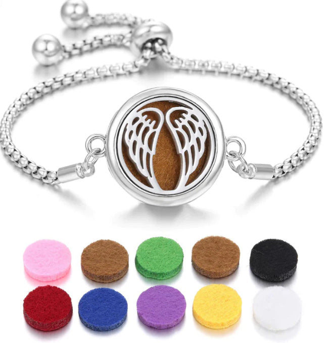 2024 New Kaleidoscope Aromatherapy Bracelet Perfume Essential Oil Diffuser Locket Bracelet Charms Women Aroma Diffuser Jewelry - HD Wireless Product #28