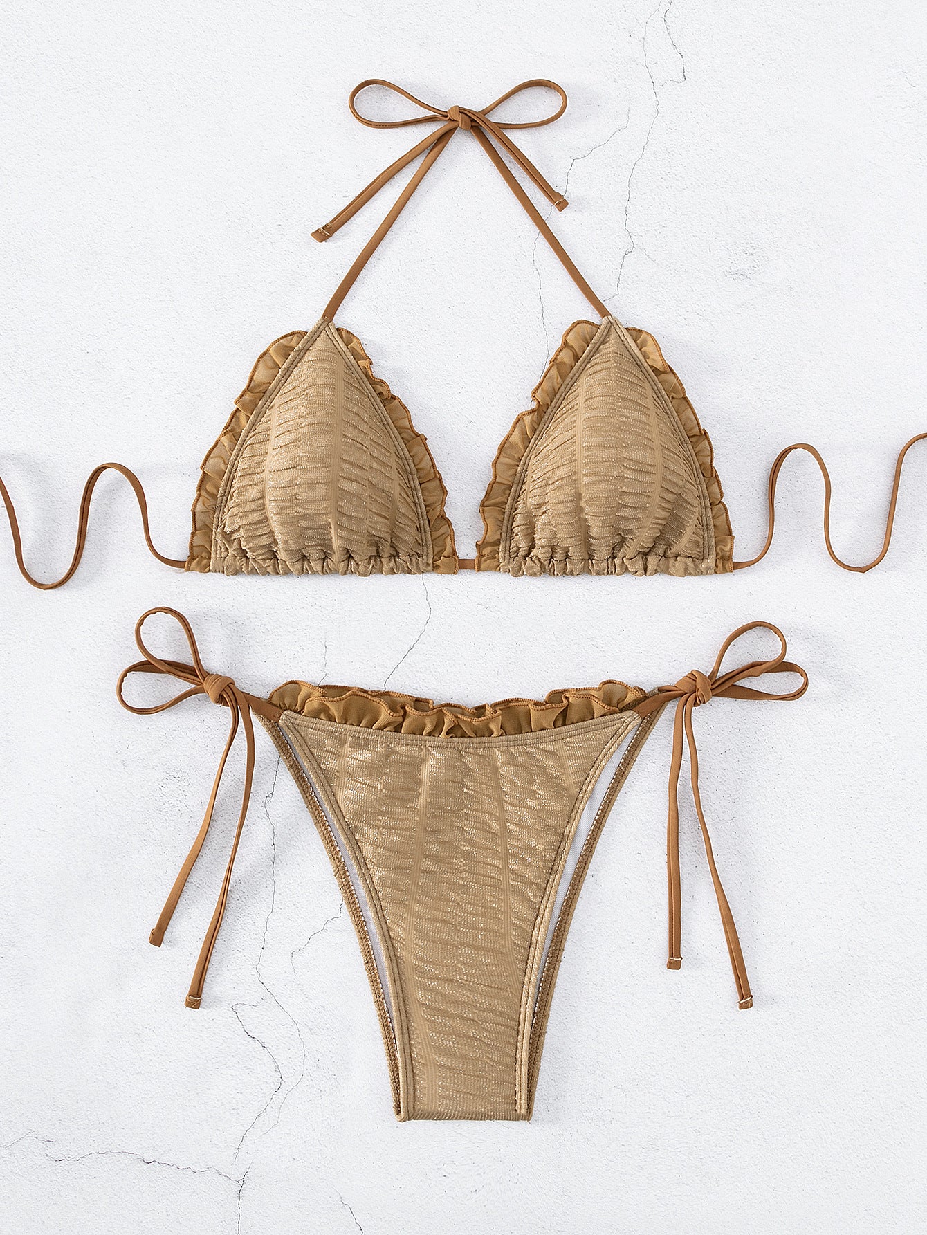 Women's Solid Color Stringy Selvedge Sexy Bikini 95f4e12e 390e 4972 bf69 5f046194aafa