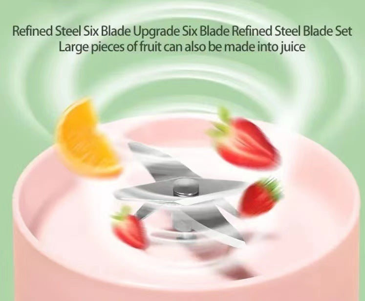 Electric USB Wine Bottle Juicer Cup 6-leaf Cutter Head Household 9601cdc1 d1a8 47c1 94ef e0f41d946d93